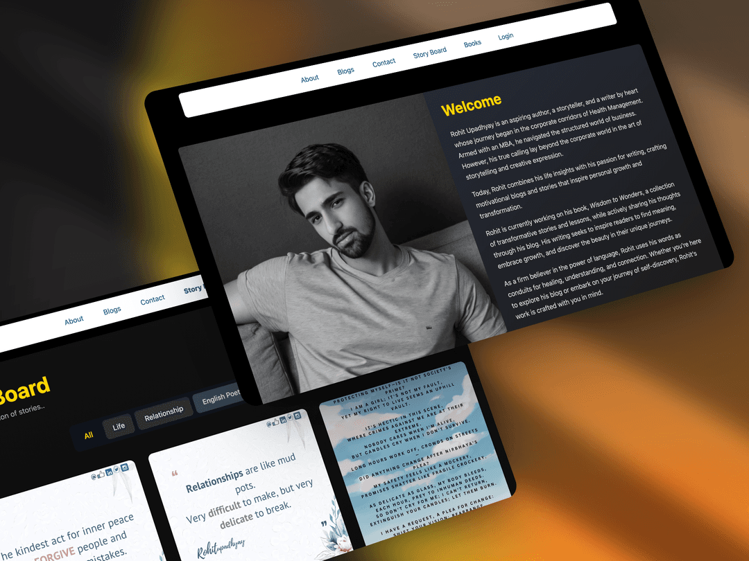 Portfolio of Rohit Upadhyay